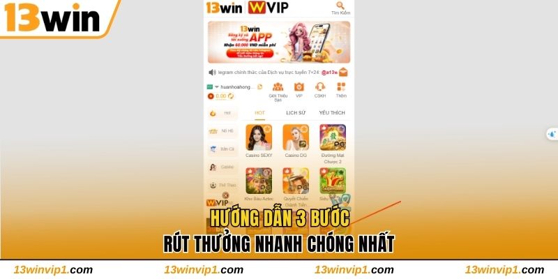 Hướng dẫn 3 bước rút thưởng nhanh chóng nhất