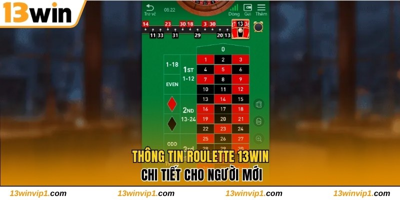 Tìm hiểu bộ môn Roulette 13WIN